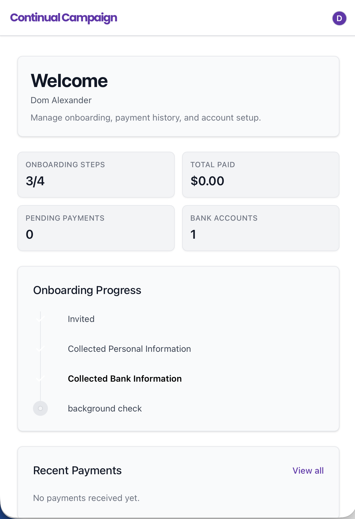 Contractor Onboarding Steps
