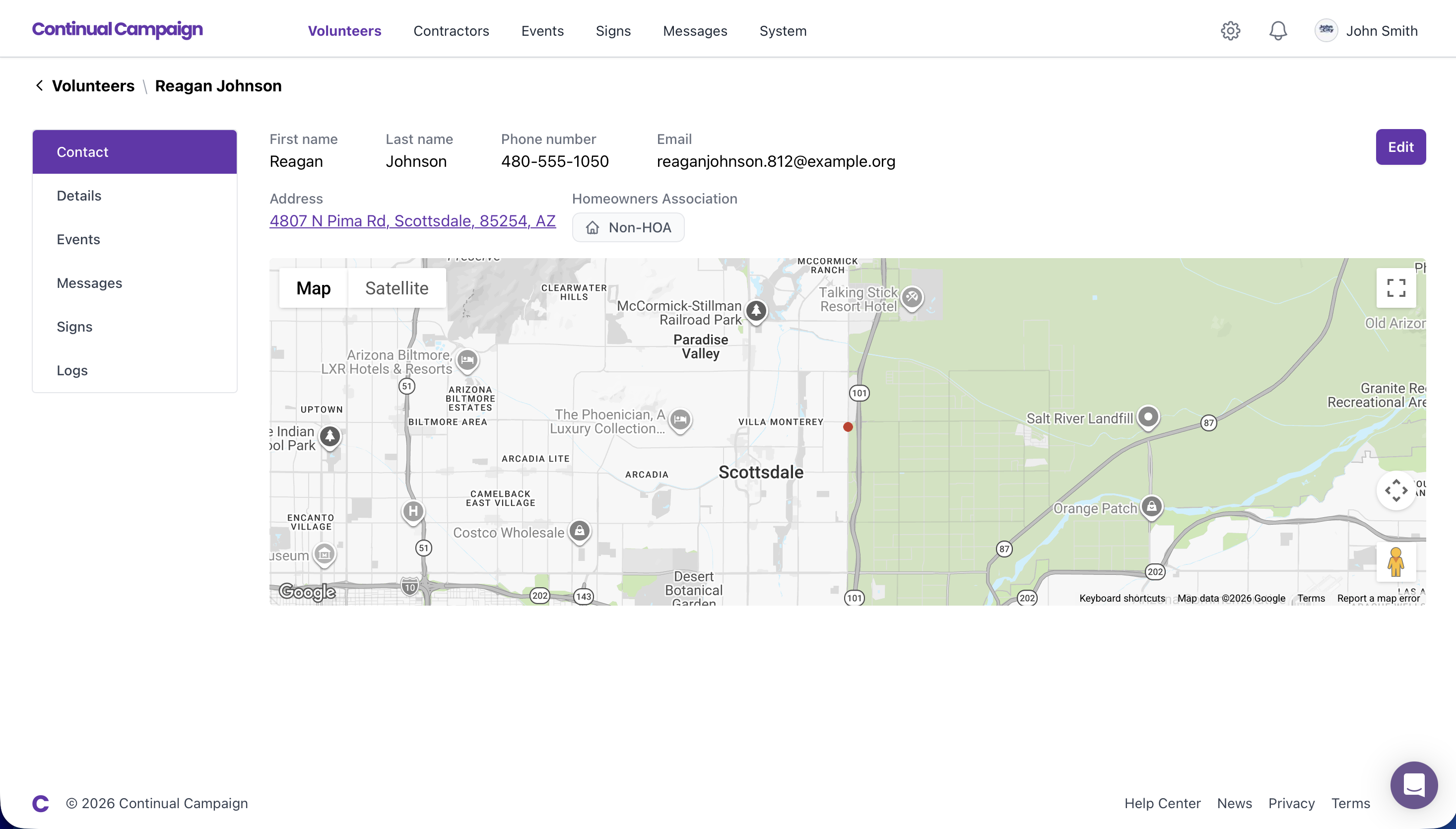 Outreach & Response View