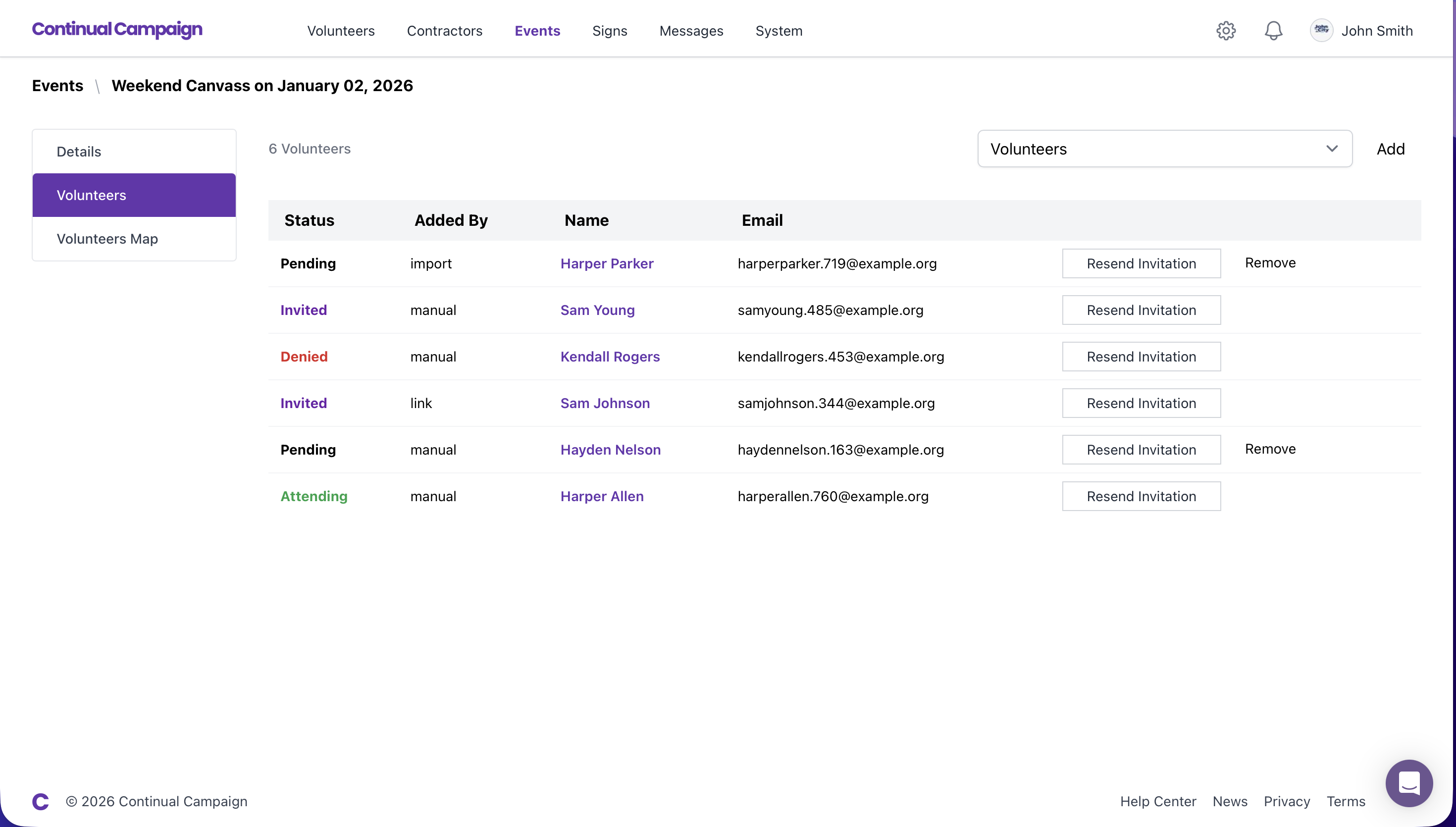 RSVP & Invite Dashboard